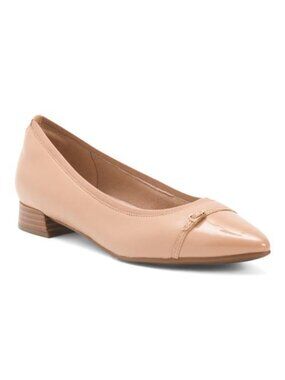 CLARKS Leather Natalyn Dusk Comfort Flats